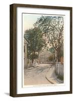 Union Street Curve, Nantucket, Massachusetts-null-Framed Art Print