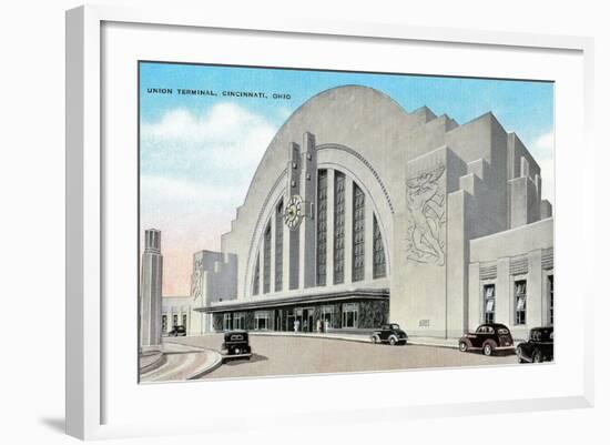 Union Terminal, Cincinnati, Ohio-null-Framed Art Print