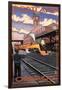 Union Train Station - Portland, Oregon-Lantern Press-Framed Art Print