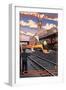 Union Train Station - Portland, Oregon-Lantern Press-Framed Premium Giclee Print