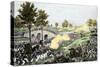 Union Troops Battling Their Way across Burnside Bridge in the Battle of Antietam-null-Stretched Canvas
