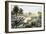 Union Troops Battling Their Way across Burnside Bridge in the Battle of Antietam-null-Framed Giclee Print