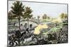 Union Troops Battling Their Way across Burnside Bridge in the Battle of Antietam-null-Mounted Giclee Print