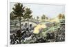 Union Troops Battling Their Way across Burnside Bridge in the Battle of Antietam-null-Framed Giclee Print