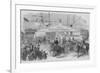 Union Troops Embark at Canal Street Dock for Transportation to the South.-Frank Leslie-Framed Premium Giclee Print