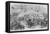 Union Troops Embark at Canal Street Dock for Transportation to the South.-Frank Leslie-Framed Stretched Canvas