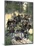 Union Troops Engaged at Gaines Mill, Virginia, June 27, 1862, American Civil War-null-Mounted Giclee Print