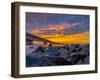 Unique Angle of the Garcon Point Bridge Spanning over Pensacola Bay Shot during a Gorgeous Sunset F-David Schulz Photography-Framed Photographic Print