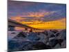 Unique Angle of the Garcon Point Bridge Spanning over Pensacola Bay Shot during a Gorgeous Sunset F-David Schulz Photography-Mounted Photographic Print