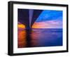 Unique Angle of the Garcon Point Bridge Spanning over Pensacola Bay Shot during a Gorgeous Sunset F-David Schulz Photography-Framed Premium Photographic Print