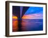 Unique Angle of the Garcon Point Bridge Spanning over Pensacola Bay Shot during a Gorgeous Sunset F-David Schulz Photography-Framed Photographic Print