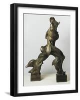 Unique Forms of Continuity in Space-Umberto Boccioni-Framed Giclee Print