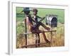 Unique Mailbox near Denver, Colorado, USA-Julie Eggers-Framed Photographic Print