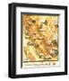 Unique Map of California 1885-E^ McD^ Johnstone-Framed Art Print