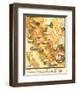 Unique Map of California 1885-E^ McD^ Johnstone-Framed Art Print