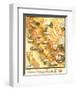 Unique Map of California 1885-E^ McD^ Johnstone-Framed Art Print