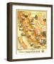 Unique Map of California 1885-E^ McD^ Johnstone-Framed Art Print