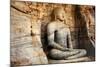 Unique Monolith Buddha Statue in Polonnaruwa Temple - Medieval Capital of Ceylon,,Unesco World Heri-Maugli-l-Mounted Photographic Print