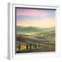 Unique Sundown Tuscany Landscape in Spring Time-Taiga-Framed Photographic Print