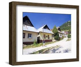 Unique Village Architecture of Vlkolinec Village, Velka Fatra Mountains, Slovakia-Richard Nebesky-Framed Photographic Print