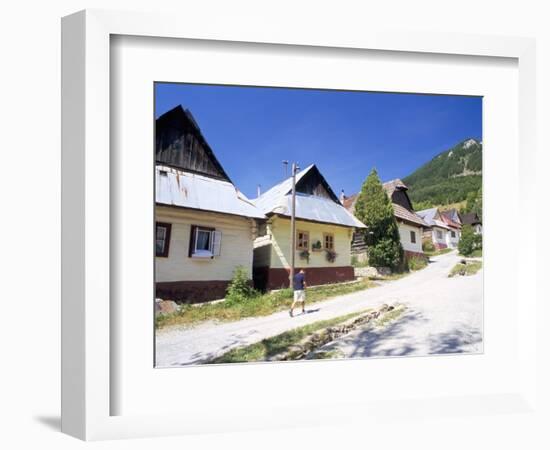 Unique Village Architecture of Vlkolinec Village, Velka Fatra Mountains, Slovakia-Richard Nebesky-Framed Photographic Print