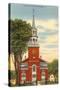 Unitarian Church, Burlington, Vermont-null-Stretched Canvas