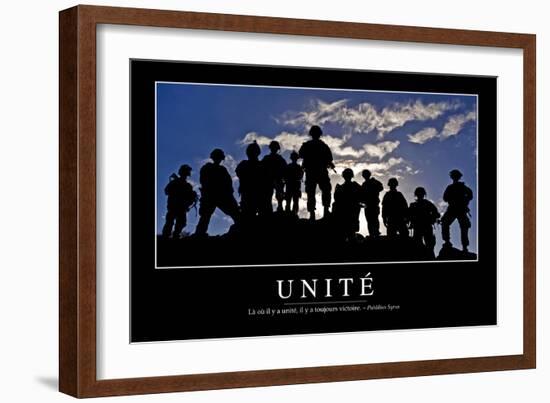 Unité: Citation Et Affiche D'Inspiration Et Motivation-null-Framed Photographic Print