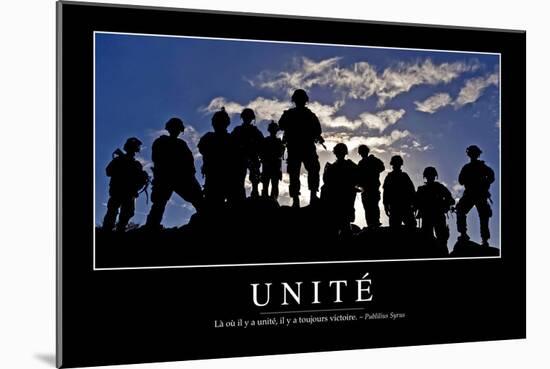 Unité: Citation Et Affiche D'Inspiration Et Motivation-null-Mounted Photographic Print