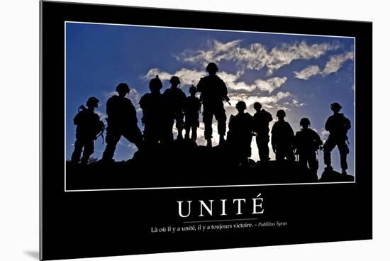 Unité: Citation Et Affiche D'Inspiration Et Motivation-null-Mounted Photographic Print