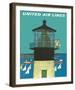 United Air Lines: Lighthouse, c.1960s-Stan Galli-Framed Giclee Print