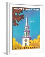 United Air Lines: New England, c.1950s-Joseph Binder-Framed Giclee Print