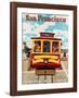 United Air Lines San Francisco, Cable Car c.1957-Stan Galli-Framed Giclee Print