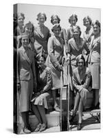United Airlines Stewardesses-Carl Mydans-Stretched Canvas