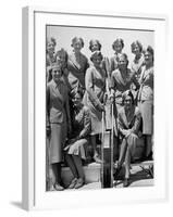 United Airlines Stewardesses-Carl Mydans-Framed Premium Photographic Print