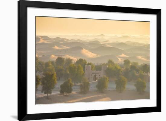 United Arab Emirates, Abu Dhabi, Al Ain, Remah Desert, Telal Resort Heritage Village-Jane Sweeney-Framed Photographic Print