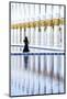 United Arab Emirates, Abu Dhabi. Arabic Woman Walking Inside Sheikh Zayed Grand Mosque-Matteo Colombo-Mounted Photographic Print