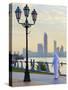 United Arab Emirates, Abu Dhabi, City Skyline at Dawn-Alan Copson-Stretched Canvas