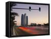 United Arab Emirates, Abu Dhabi, Etihad Towers-Alan Copson-Framed Stretched Canvas