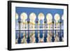 United Arab Emirates, Abu Dhabi. the Water Pools of Sheikh Zayed Grand Mosque-Nick Ledger-Framed Photographic Print