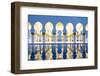 United Arab Emirates, Abu Dhabi. the Water Pools of Sheikh Zayed Grand Mosque-Nick Ledger-Framed Photographic Print