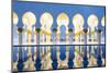 United Arab Emirates, Abu Dhabi. the Water Pools of Sheikh Zayed Grand Mosque-Nick Ledger-Mounted Photographic Print