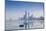 United Arab Emirates, Abu Dhabi, View of City Skyline Reflecting in Persian Gulf-Jane Sweeney-Mounted Photographic Print