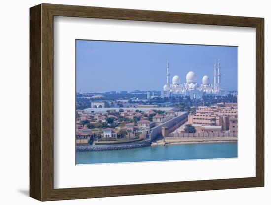 United Arab Emirates, Abu Dhabi, View towards Sheikh Zayed Grand Mosque-Jane Sweeney-Framed Photographic Print