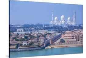 United Arab Emirates, Abu Dhabi, View towards Sheikh Zayed Grand Mosque-Jane Sweeney-Stretched Canvas