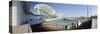 United Arab Emirates, Abu Dhabi, Yas Island, the Yas Hotel and Yas Marina Grand Prix Motor Racing C-Alan Copson-Stretched Canvas