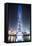 United Arab Emirates, Dubai. Burj Khalifa at Dusk, with Light Show-Matteo Colombo-Framed Stretched Canvas