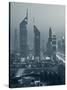 United Arab Emirates, Dubai, Sheik Zayed Road, Emirates Towers-Walter Bibikow-Stretched Canvas