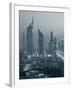 United Arab Emirates, Dubai, Sheik Zayed Road, Emirates Towers-Walter Bibikow-Framed Photographic Print