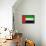 United Arab Emirates Flag Design with Wood Patterning - Flags of the World Series-Philippe Hugonnard-Framed Stretched Canvas displayed on a wall