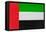 United Arab Emirates Flag Design with Wood Patterning - Flags of the World Series-Philippe Hugonnard-Framed Stretched Canvas